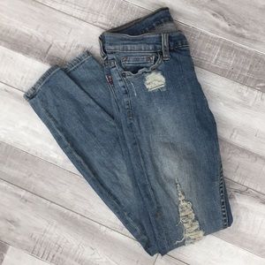 BDG Mid Rise Ripped Skinny Jeans